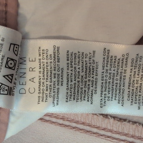 Women's Pink Jeans By Curve Appeal - Picture 10 of 10